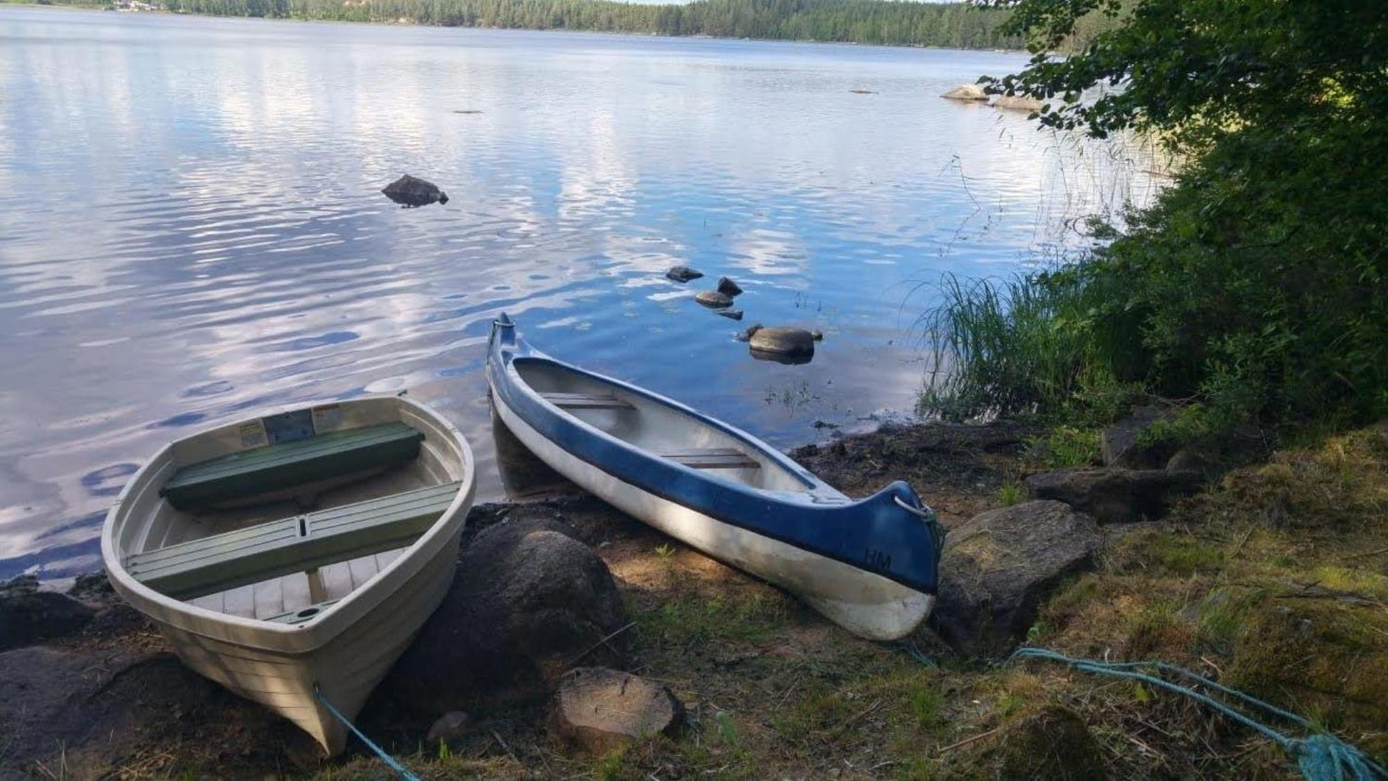 Ferienhaus In Malilla Boote Sauna See Buitenkant foto